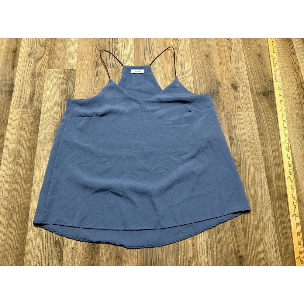 Mod Ref Tank Top, Women's Size Large? Blue, V-neck, Sleeveless
